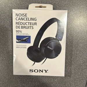 NIB Sony MDR-ZX110NC Noise Canceling On-ear Headphones | Black